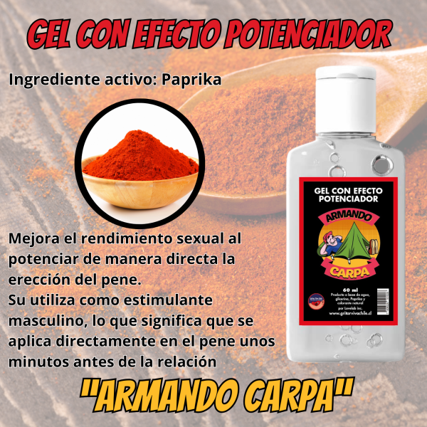 Gel Con Efecto Potenciador "Armando Carpa"