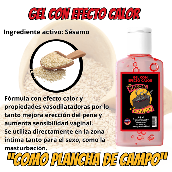 Gel Con Efecto Calor "Como Plancha De Campo"