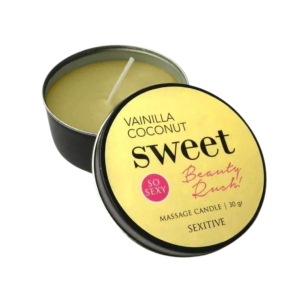 Vela Para Masaje Vainilla/Coco 30 gr. "Sweet Beauty Rush"