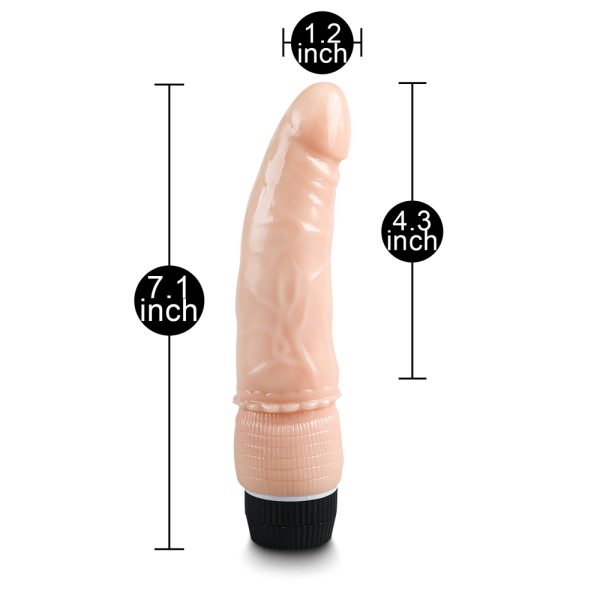 Vibrador Semi Curvo Regulable Piel COD225R