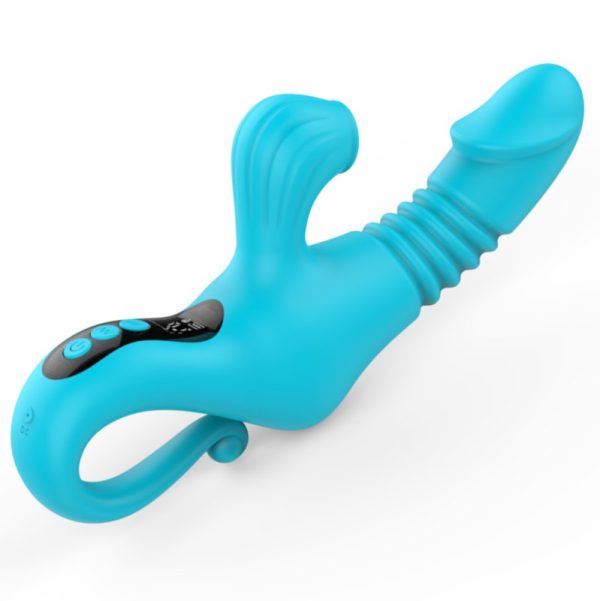 Vibrador Doble "Penetra y Succiona" Multi Velocidades