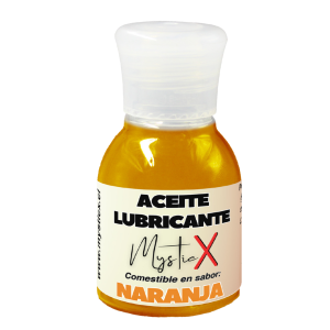 Aceite Lubricante Comestible Mystic X Naranja 30 ml.