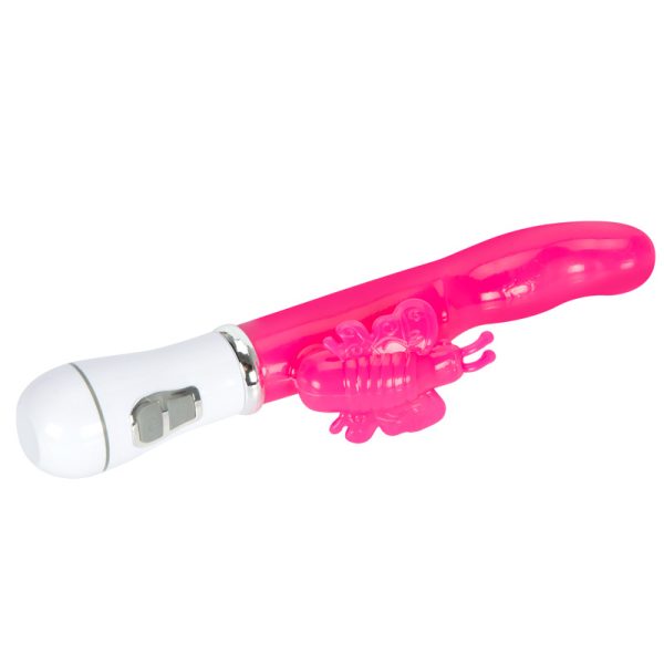 Vibrador Doble Estimulación Punto G y Mariposa Clitorial COD845